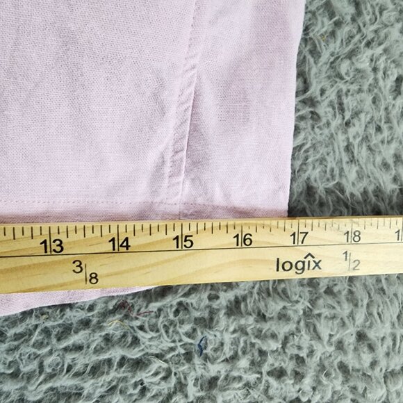 Gap Shorts Womens XXL Pink Linen Blend High Rise Drawstring *GUC* - Picture 6 of 11